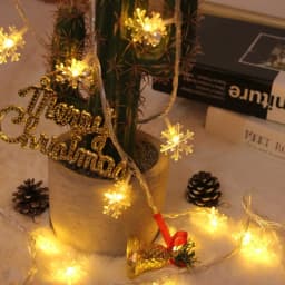 Snowflake LED Lights Christmas Decoration Home Xmas Tree Hanging Garland Christmas Ornaments 2023 New Year Gift 2024