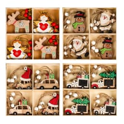 Christmas Gnome Wooden Pendant Merry Christmas Decorations For Home 2023 Cristmas Ornament Xmas Gift Navidad Happy New Year 2024