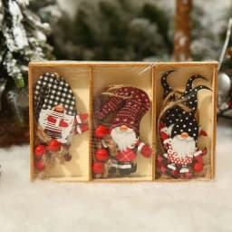 9/12pc Christmas Gnomes Wooden Pendant Christmas Tree Hanging Oranment Navidad New Year 2025 Gift Xmas Decorations for Home Noel