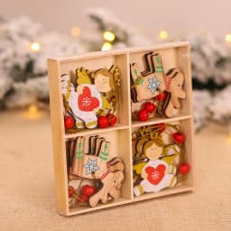 9/12pc Christmas Gnomes Wooden Pendant Christmas Tree Hanging Oranment Navidad New Year 2025 Gift Xmas Decorations for Home Noel