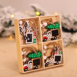9/12pc Christmas Gnomes Wooden Pendant Christmas Tree Hanging Oranment Navidad New Year 2025 Gift Xmas Decorations for Home Noel