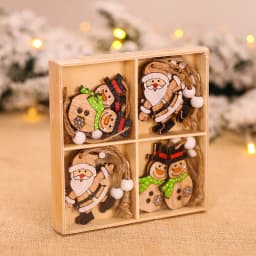 9/12pc Christmas Gnomes Wooden Pendant Christmas Tree Hanging Oranment Navidad New Year 2025 Gift Xmas Decorations for Home Noel