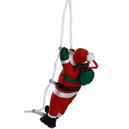 Santa Claus Climbing Ladder Ornaments Xmas Tree Santa Claus Climbing Ladder Rope Hanging Pendant 2023 Merry Christmas Decoration