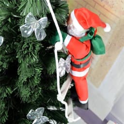 Santa Claus Climbing Ladder Ornaments Xmas Tree Santa Claus Climbing Ladder Rope Hanging Pendant 2023 Merry Christmas Decoration