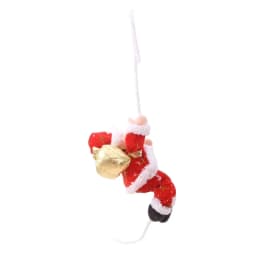 22cm Christmas Decoration Rope Climbing Santa Claus Doll Pendant Shopping Mall Window Layout Hanging Merry Xmas Ornaments