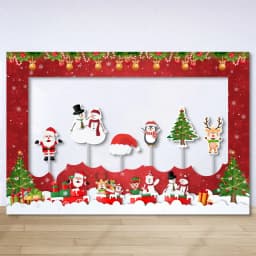 Christmas Frame Photo Prop Merry Christmas Decorations For Home 2025 Xmas Ornaments Navidad Gifts Xmas Tree Noel New Year 2026