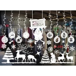 Christmas Snowflakes Electrostatic Window Clings Stickers Reindeer Santa Claus Window Decals Xmas Home Decorations New Year 2024