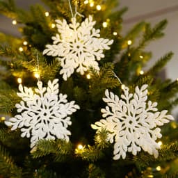 Christmas Tree Hanging Ornaments Snowflake Angel Deer White Pendants Navidad New Year Party Home Xmas Tree Decorations Kids Toys