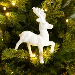 Christmas Tree Hanging Ornaments Snowflake Angel Deer White Pendants Navidad New Year Party Home Xmas Tree Decorations Kids Toys