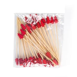 50/100pcs Christmas Fruit Food Sticks Santa Claus Snowflake Snowman Cocktail Toothpick Cupcake Topper Christmas Party Decoration