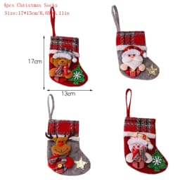 Christmas Socks, Santa Claus Electric Climb Up and Down Climbing Santa with Light and Music Christmas Ornaments Decoration