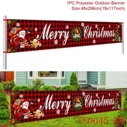 Oxford Cloth Outdoor Banner Merry Christmas Decor For Home 2022 Cristmas Outdoor Decor Xmas Navidad Noel Happy New Year 2023