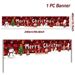 Oxford Cloth Outdoor Banner Merry Christmas Decor For Home 2022 Cristmas Outdoor Decor Xmas Navidad Noel Happy New Year 2023