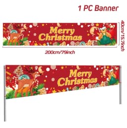 Oxford Cloth Outdoor Banner Merry Christmas Decor For Home 2022 Cristmas Outdoor Decor Xmas Navidad Noel Happy New Year 2023