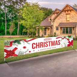 Oxford Cloth Outdoor Banner Merry Christmas Decor For Home 2022 Cristmas Outdoor Decor Xmas Navidad Noel Happy New Year 2023