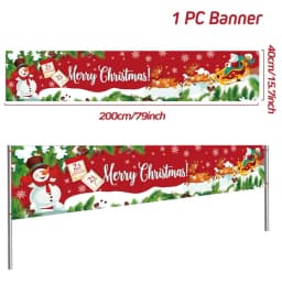 Oxford Cloth Outdoor Banner Merry Christmas Decor For Home 2022 Cristmas Outdoor Decor Xmas Navidad Noel Happy New Year 2023