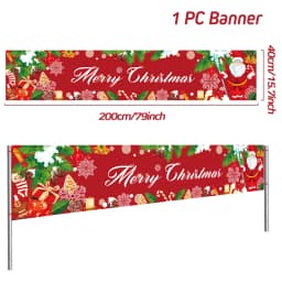 Oxford Cloth Outdoor Banner Merry Christmas Decor For Home 2022 Cristmas Outdoor Decor Xmas Navidad Noel Happy New Year 2023
