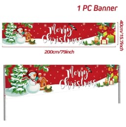 Oxford Cloth Outdoor Banner Merry Christmas Decor For Home 2022 Cristmas Outdoor Decor Xmas Navidad Noel Happy New Year 2023
