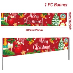 Oxford Cloth Outdoor Banner Merry Christmas Decor For Home 2022 Cristmas Outdoor Decor Xmas Navidad Noel Happy New Year 2023