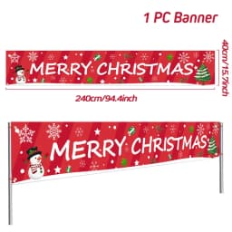 Oxford Cloth Outdoor Banner Merry Christmas Decor For Home 2022 Cristmas Outdoor Decor Xmas Navidad Noel Happy New Year 2023