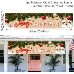 Oxford Cloth Outdoor Banner Merry Christmas Decor For Home 2022 Cristmas Outdoor Decor Xmas Navidad Noel Happy New Year 2023