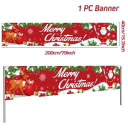 Oxford Cloth Outdoor Banner Merry Christmas Decor For Home 2022 Cristmas Outdoor Decor Xmas Navidad Noel Happy New Year 2023