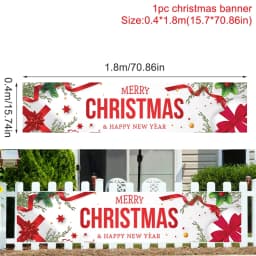 Oxford Cloth Outdoor Banner Merry Christmas Decor For Home 2022 Cristmas Outdoor Decor Xmas Navidad Noel Happy New Year 2023