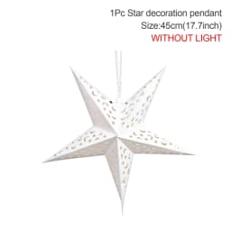 Christmas Hollow Out Star Hanging Pendant Merry Christmas Decorations for Home 2023 Xams Ornaments Navidad Noel New Year 2024