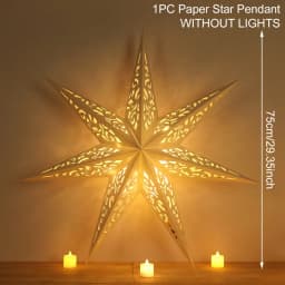 Christmas Hollow Out Star Hanging Pendant Merry Christmas Decorations for Home 2023 Xams Ornaments Navidad Noel New Year 2024