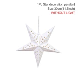 Christmas Hollow Out Star Hanging Pendant Merry Christmas Decorations for Home 2023 Xams Ornaments Navidad Noel New Year 2024