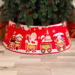 15 inch 38 cm Plush Christmas Tree Skirt White Faux Fur Xmas Trees Sequin Carpet Mat Small Skirts Home Party Decorations
