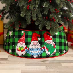 15 inch 38 cm Plush Christmas Tree Skirt White Faux Fur Xmas Trees Sequin Carpet Mat Small Skirts Home Party Decorations
