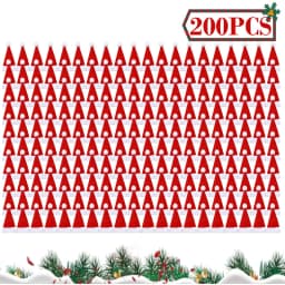 50Pcs/set Christmas Fruit Sticks Disposable Bamboo Sticks Snowflake Christmas Tree Elk Santa Claus Snowman Sticks Xmas Ornaments