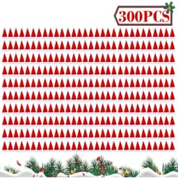 50Pcs/set Christmas Fruit Sticks Disposable Bamboo Sticks Snowflake Christmas Tree Elk Santa Claus Snowman Sticks Xmas Ornaments