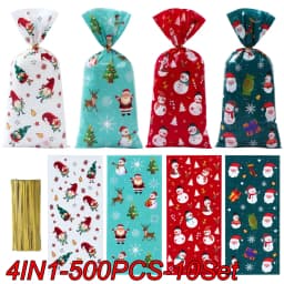 50Pcs/set Christmas Fruit Sticks Disposable Bamboo Sticks Snowflake Christmas Tree Elk Santa Claus Snowman Sticks Xmas Ornaments