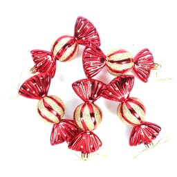 Christmas Candy Canes Snowflake Xmas Tree Hanging Crutch Pendant 2024 New Year Christmas Party Home Decoration Ornaments gifts
