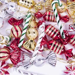 Christmas Candy Canes Snowflake Xmas Tree Hanging Crutch Pendant 2024 New Year Christmas Party Home Decoration Ornaments gifts
