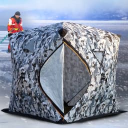 Easy Set-up Winter Fishing Tent Ice Fishing Tent Portable Ice Fishing Shelter Waterproof & Windproof Winter Fishing Equipment
