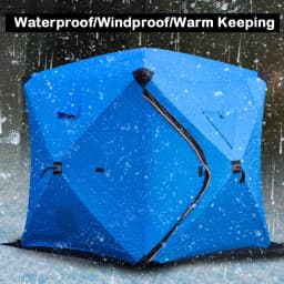 Easy Set-up Winter Fishing Tent Ice Fishing Tent Portable Ice Fishing Shelter Waterproof & Windproof Winter Fishing Equipment
