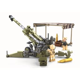 SLUBAN US Military Higgins Landing Craft Warship Building Blocks Navy Weapons Boat Moc Bricks Classic Aircraft Tanks Model Toys