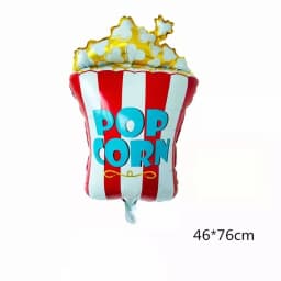 New Pizza Hot Dog Popcorn Donut Burger Aluminum Film Balloon, Food Shaped Balloon Children's Birthday Decoration