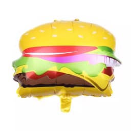 New Pizza Hot Dog Popcorn Donut Burger Aluminum Film Balloon, Food Shaped Balloon Children's Birthday Decoration