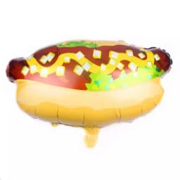 New Pizza Hot Dog Popcorn Donut Burger Aluminum Film Balloon, Food Shaped Balloon Children's Birthday Decoration