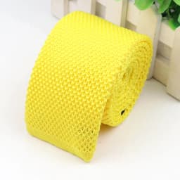 Fashion Men's Colourful Knitted Necktie Narrow 6CM Classic Woven Cravate Trendy Striped Skinny Ties For Dinner party Daily Wear