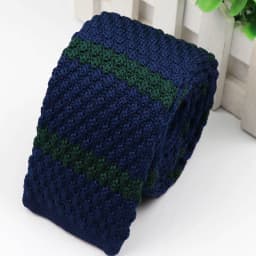 Fashion Men's Colourful Knitted Necktie Narrow 6CM Classic Woven Cravate Trendy Striped Skinny Ties For Dinner party Daily Wear