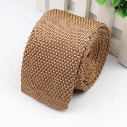 Fashion Men's Colourful Knitted Necktie Narrow 6CM Classic Woven Cravate Trendy Striped Skinny Ties For Dinner party Daily Wear