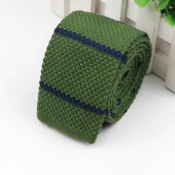 Fashion Men's Colourful Knitted Necktie Narrow 6CM Classic Woven Cravate Trendy Striped Skinny Ties For Dinner party Daily Wear