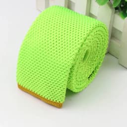 Fashion Men's Colourful Knitted Necktie Narrow 6CM Classic Woven Cravate Trendy Striped Skinny Ties For Dinner party Daily Wear