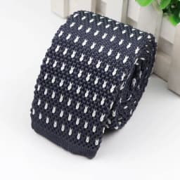 Fashion Men's Colourful Knitted Necktie Narrow 6CM Classic Woven Cravate Trendy Striped Skinny Ties For Dinner party Daily Wear