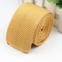Fashion Men's Colourful Knitted Necktie Narrow 6CM Classic Woven Cravate Trendy Striped Skinny Ties For Dinner party Daily Wear